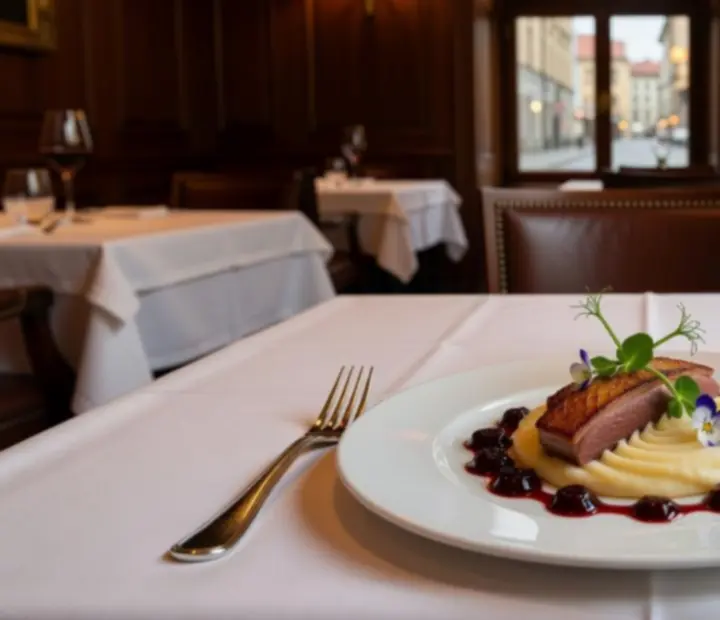 Finezyjne danie degustacyjne w eleganckiej restauracji