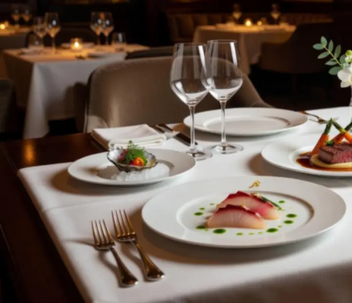 Finezyjne dania degustacyjnego menu haute cuisine