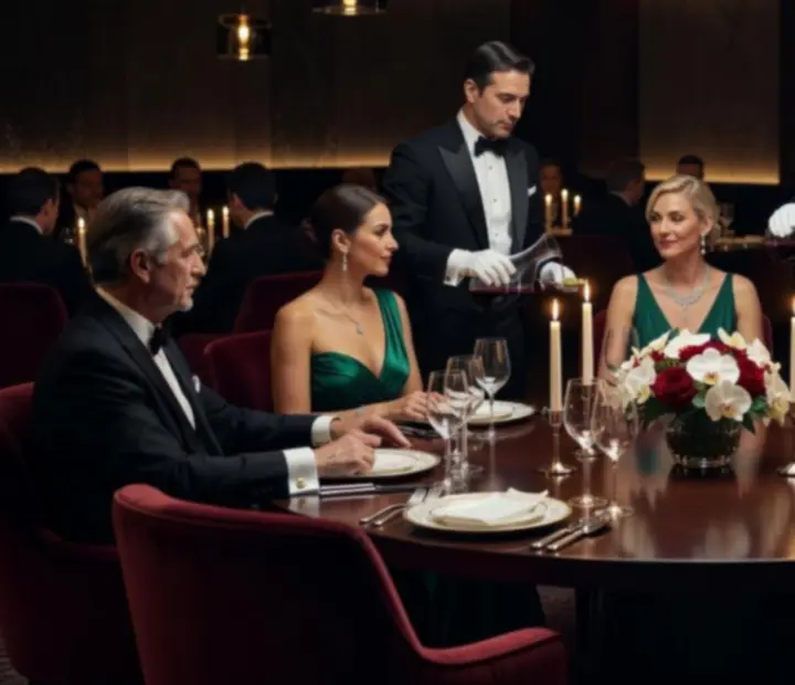 Ekskluzywna atmosfera wieczoru VIP w eleganckiej restauracji