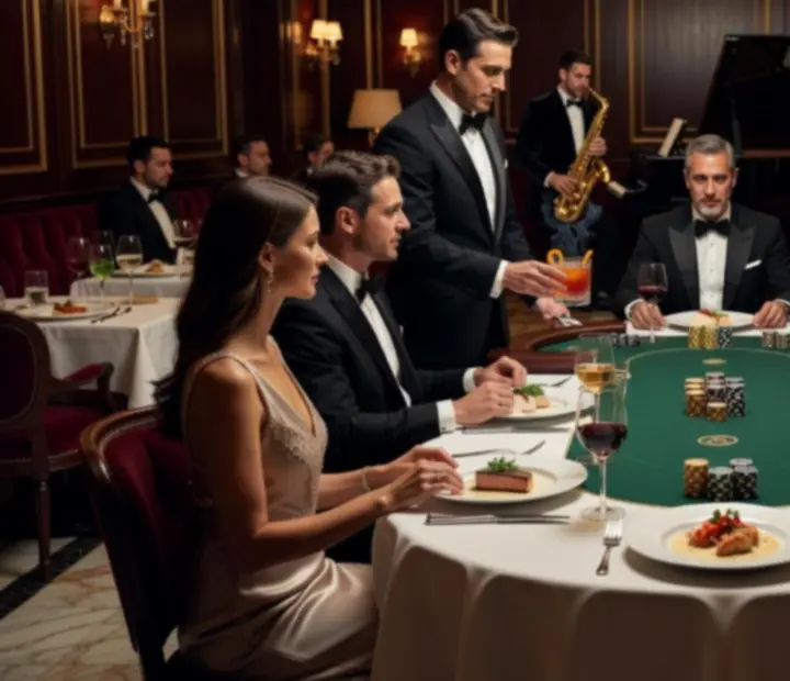 Wieczór VIP z degustacją win, elegancką kolacją i stołem pokerowym